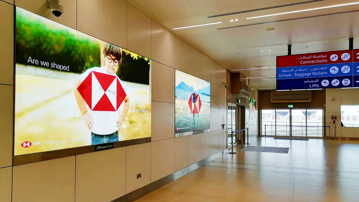HSBC Bank Airport Advertising - Dubai Advertising