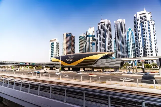 SOBHA Realty Advert on a Dubai Metro Transit Hub - Dubai Advertising