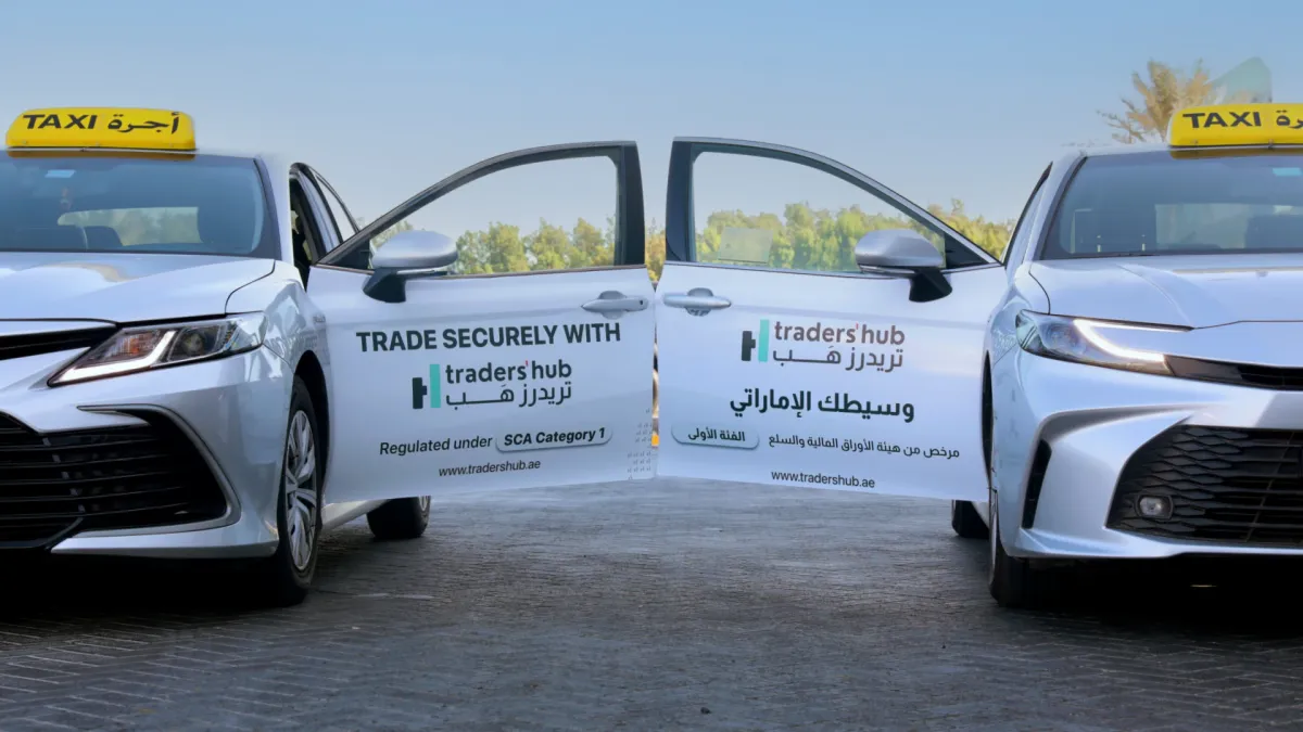 Traders Hub Taxi Campaign Abu Dhabi - OOH AE