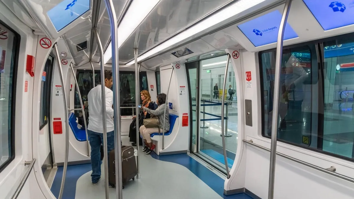 Advertising at the Dubai International Airport Automated People Mover - Gulf Airport Advertising