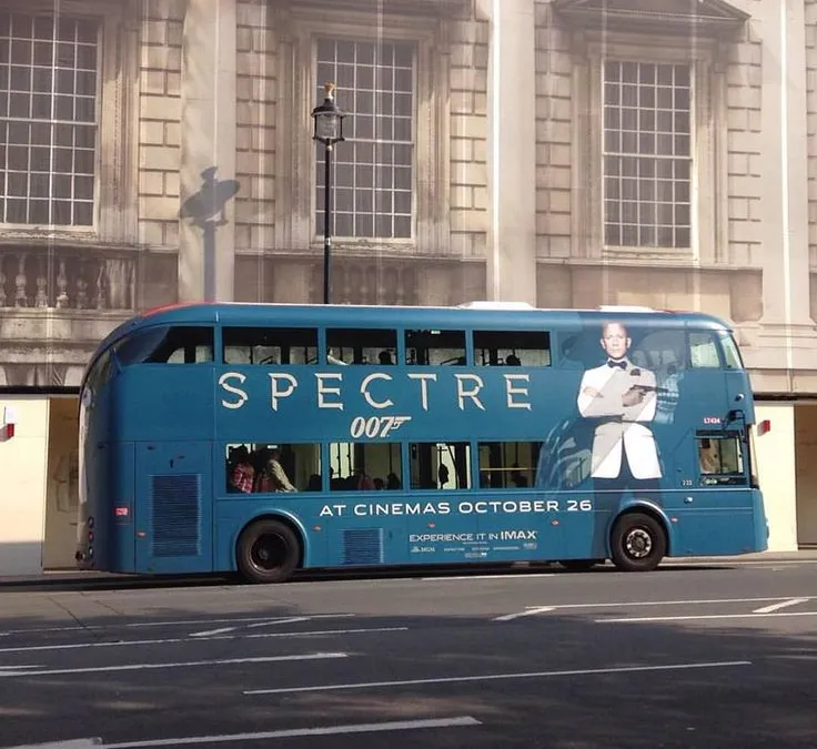 Spectre Movie Promotions on London Buses