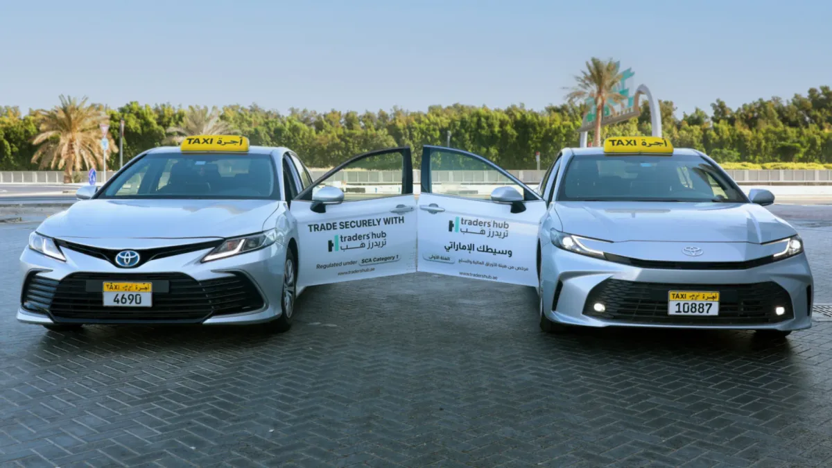 Traders Hub Taxi Campaign Abu Dhabi - OOH AE