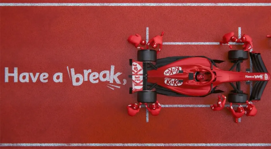 Kitkat partnership with F1