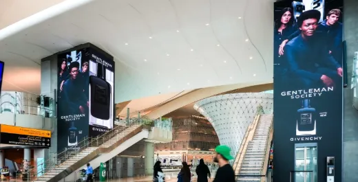 The Stage Sky Screens at Zayed International Airport