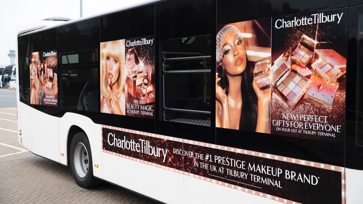 Cosmetic Brands Advertising on London Buses - Charlotte Tilbury