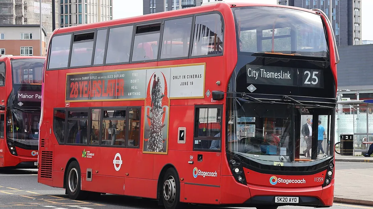 Bus Ads on Route 25 in London