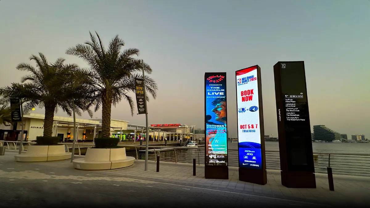 NBA Games and Charlie Puth's Concert Adverts at Yas Island Abu Dhabi - OOH Advertising Abu Dhabi