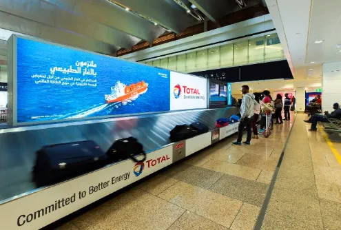 Baggage Reclaim Lightboxes at Arrivals