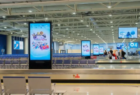 Baggage Reclaim Prime Screens at Arrivals